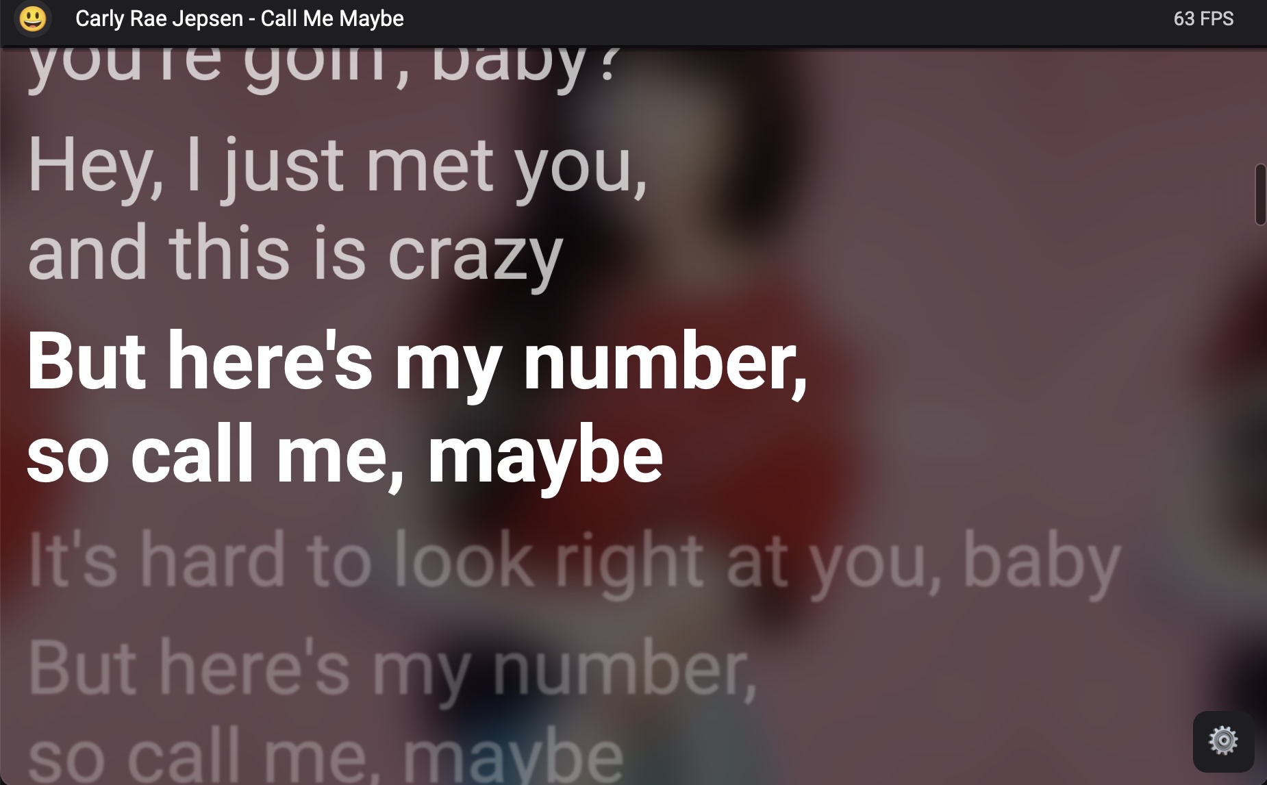 Screenshot of Teslyrics web app
